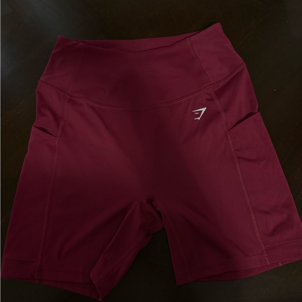 Gymshark Deep Red Bike Shorts
